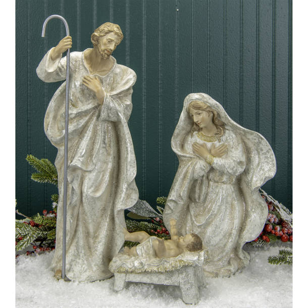 The Holiday Aisle® 3 Piece Resin Nativity Set Wayfair